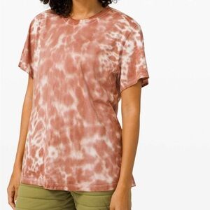 Lululemon All Yours cotton tee*tie dye size 6 Marmoleado Tie Dye Ancient Copper